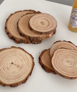 Đế Lót Ly Nến Thơm Bằng Gỗ Thông Tự Nhiên