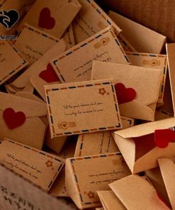 Bộ thư tình Mini, Giấy tin nhắn tình yêu thủ công tự làm