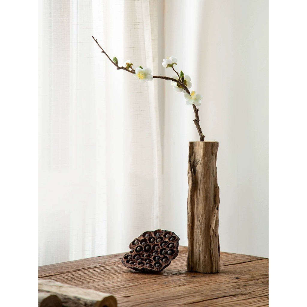 Bình cắm hoa bằng gỗ tự nhiên - Ảnh 3