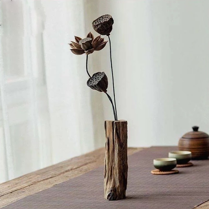 Bình cắm hoa bằng gỗ tự nhiên