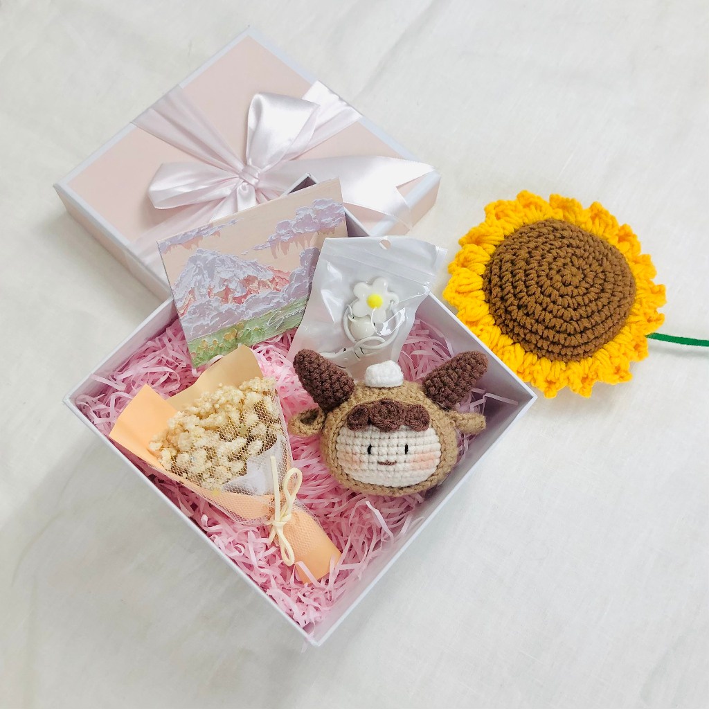 Hộp Quà Tặng Móc Khoá Len Cung hoàng đạo Handmade - Ảnh 6