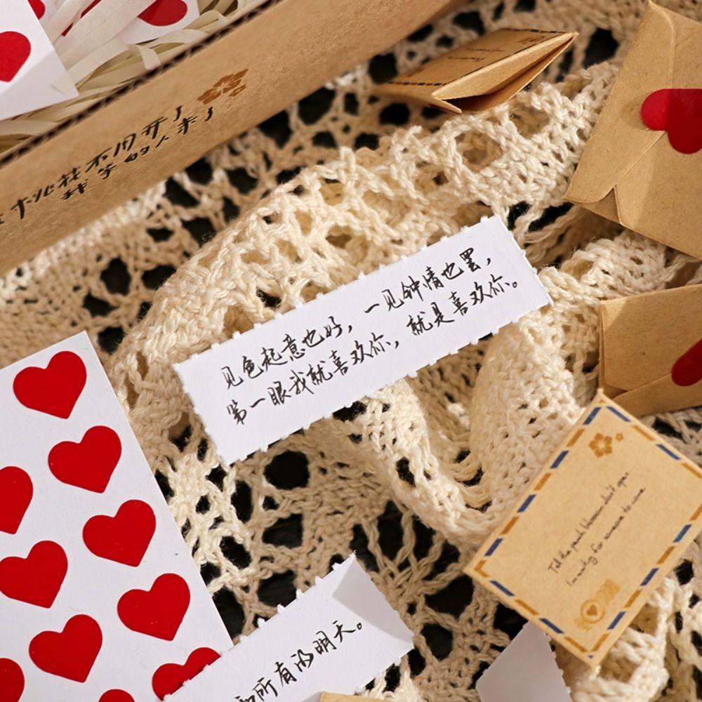 Bộ thư tình Mini, Giấy tin nhắn tình yêu thủ công tự làm - Ảnh 4