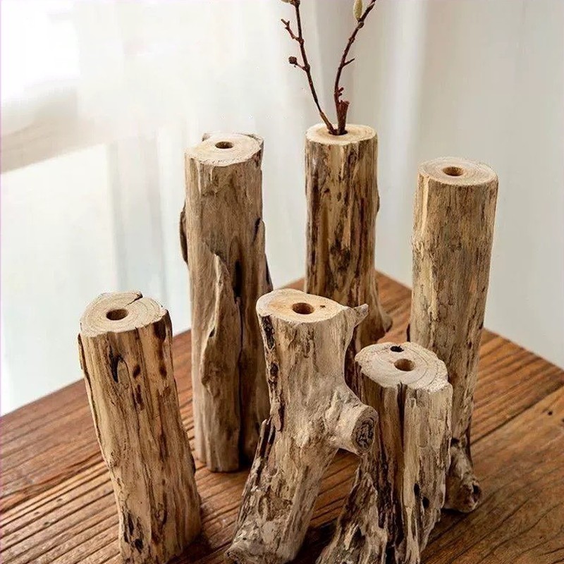 Bình cắm hoa bằng gỗ tự nhiên - Ảnh 5