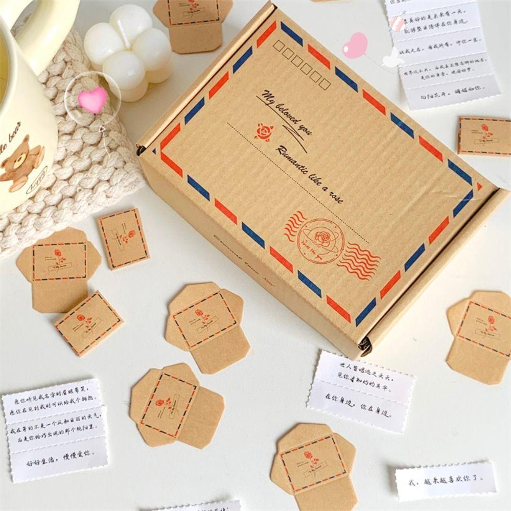 Bộ thư tình Mini, Giấy tin nhắn tình yêu thủ công tự làm - Ảnh 7