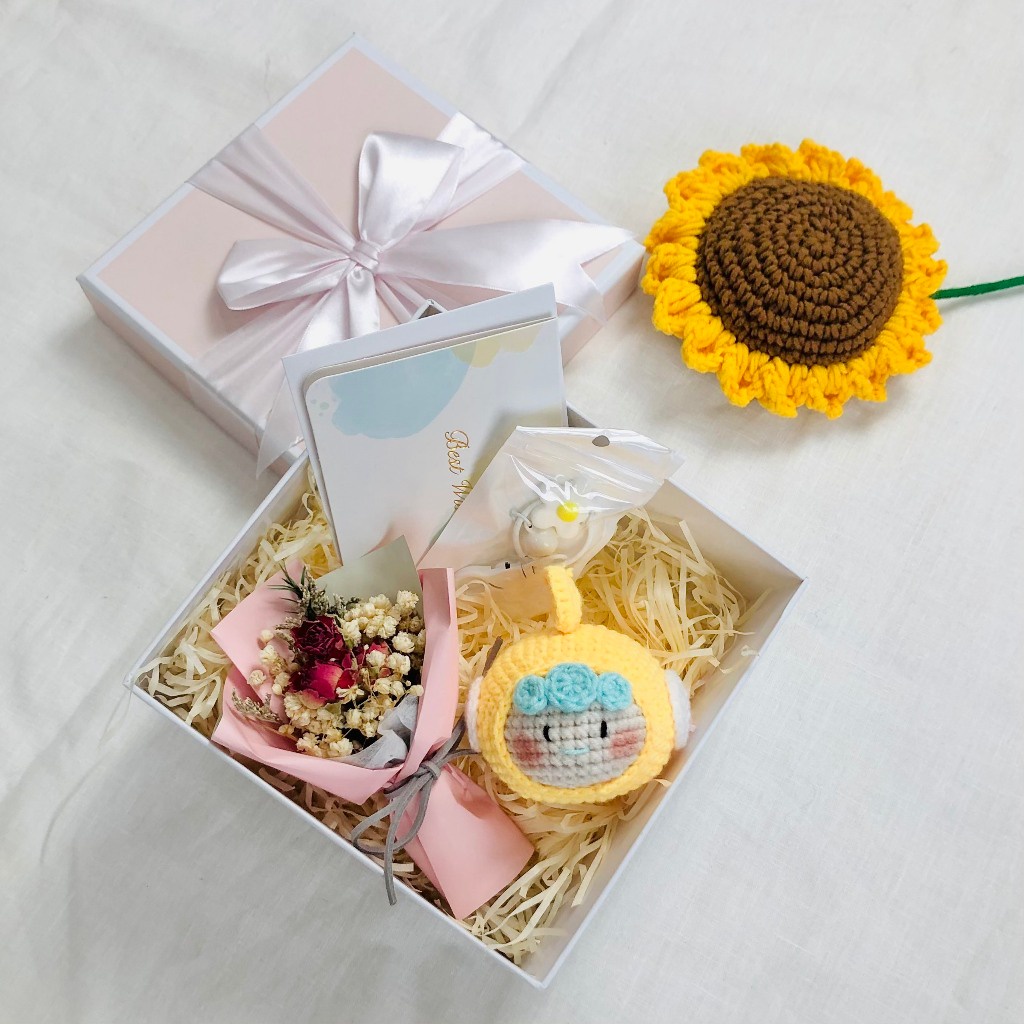 Hộp Quà Tặng Móc Khoá Len Cung hoàng đạo Handmade - Ảnh 9