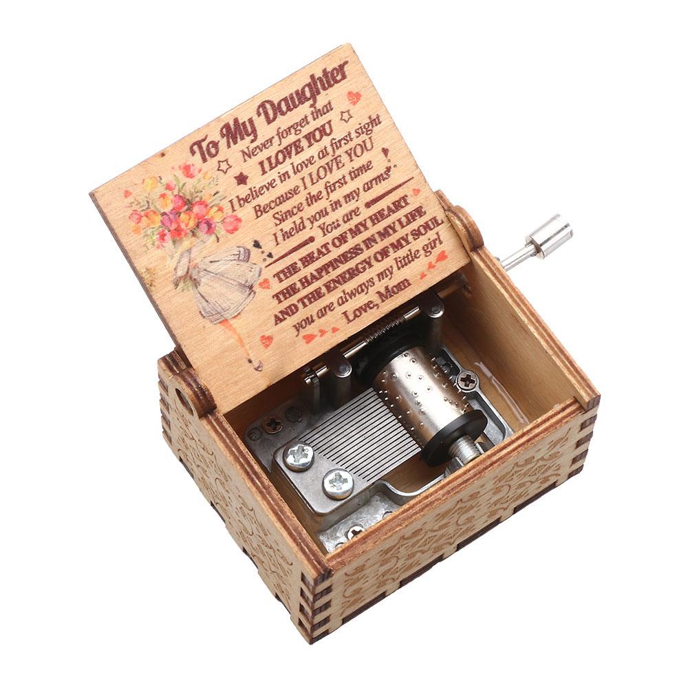 Gỗ Hộp Nhạc Vintage You Are My Sunshine - Ảnh 4