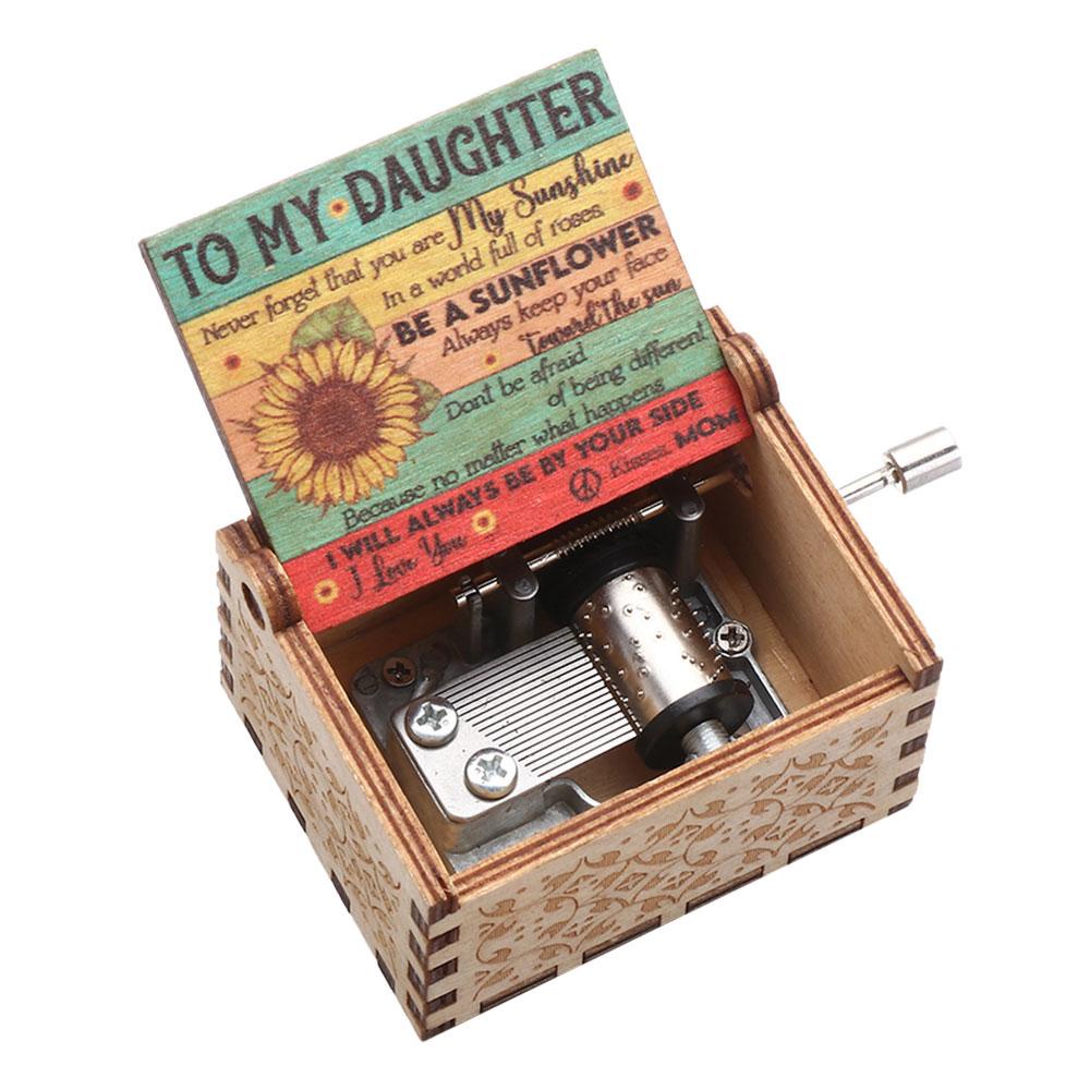 Gỗ Hộp Nhạc Vintage You Are My Sunshine - Ảnh 5